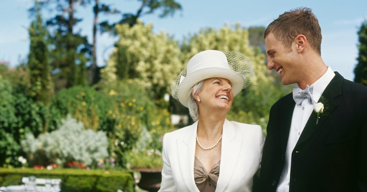 A groom and his mother