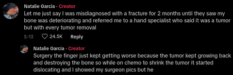 Doctors Misdiagnose Tumor as Fracture, Amputate Finger - TikTok