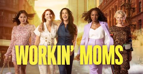The cast of 'Workin' Moms' in an official promo image for the series