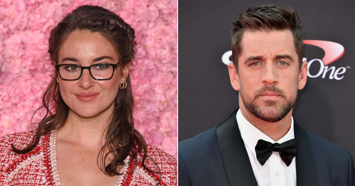 Shailene Woodley and Aaron Rodgers