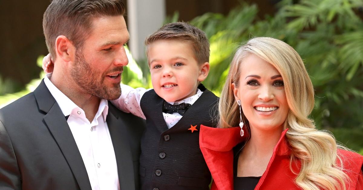 Carrie Underwood with her husband, Mike Fisher and their son, Isaiah Michael Fisher