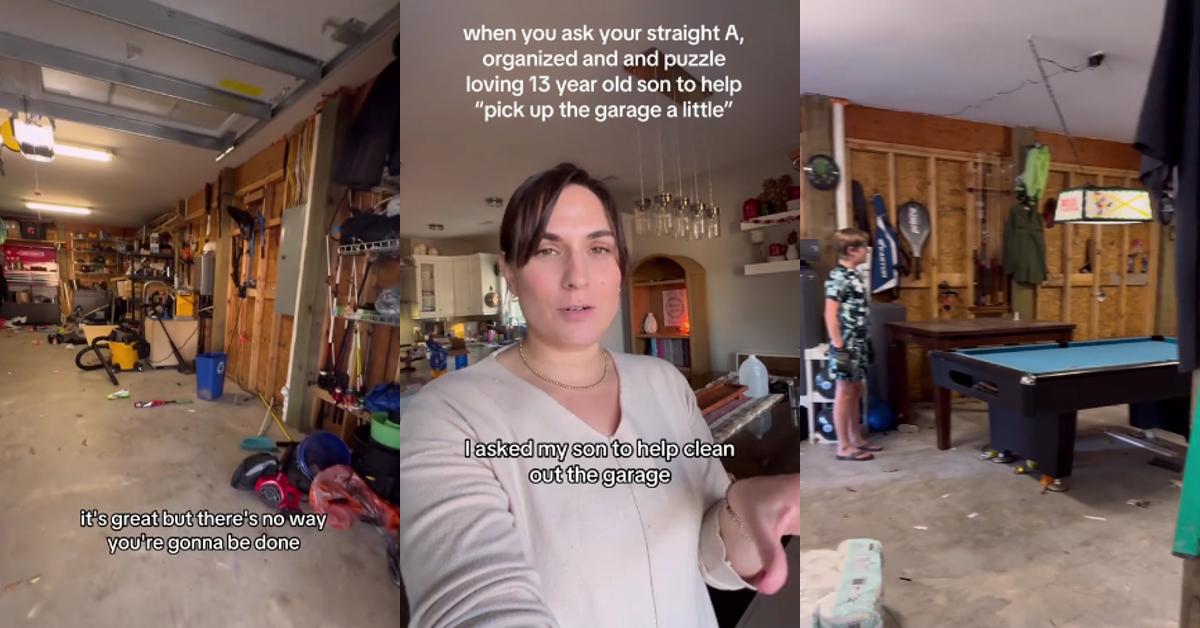 Teen Son Turns Simple Cleaning Request Into Garage Overhaul