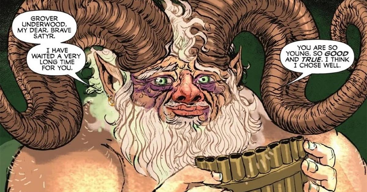 Pan as he appears in the 'Percy Jackson' graphic novels