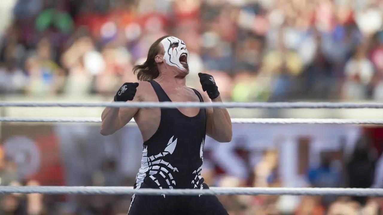 Sting at WrestleMania in 2015