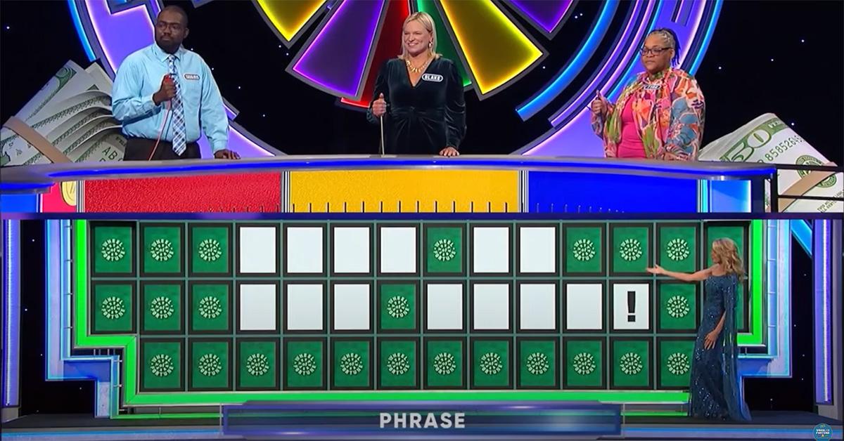 The starting phrase on 'Wheel of Fortune.' 