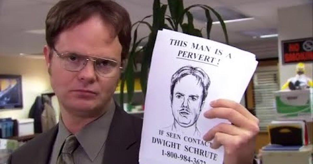 Pam's sketch of Dwight in 'The Office'