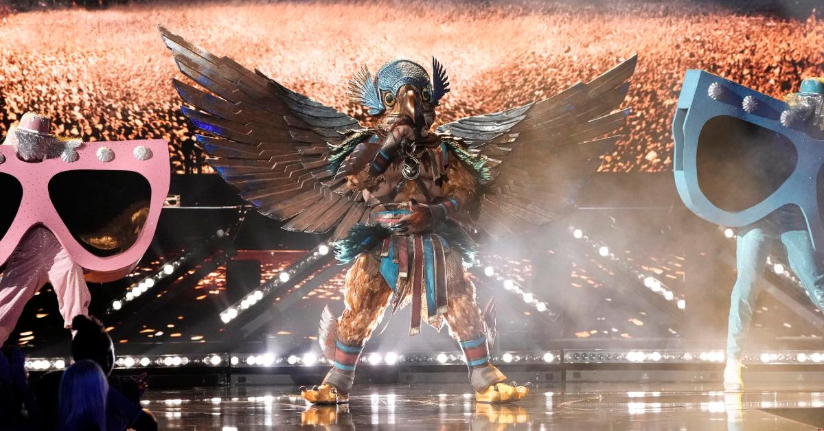 Hawk performs during Season 10 of 'The Masked Singer.'