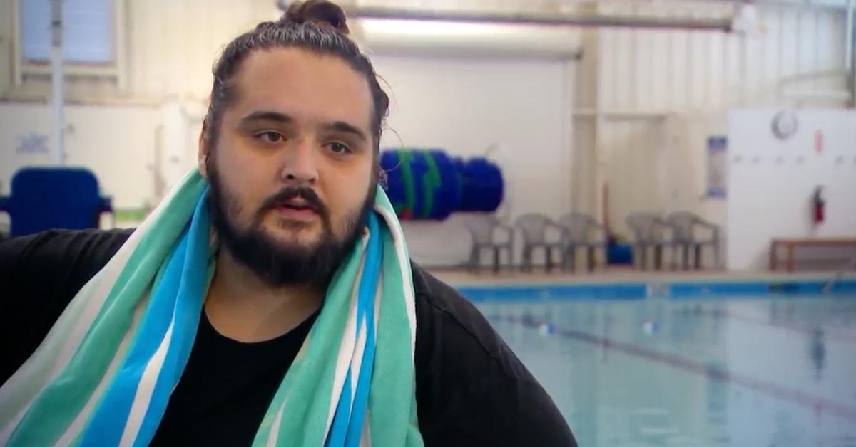 David by the swimming pool on 'My 600-lb Life: Where Are They Now?'