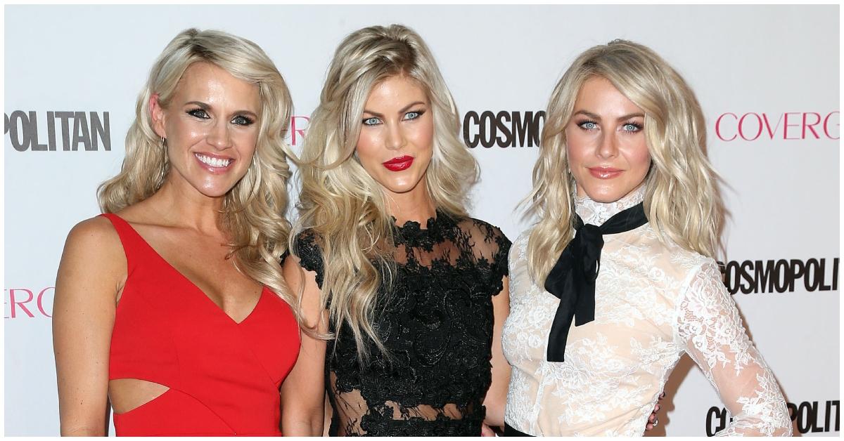 (l-r): Sharee Hough, Marabeth Hough, and Julianne Hough posing