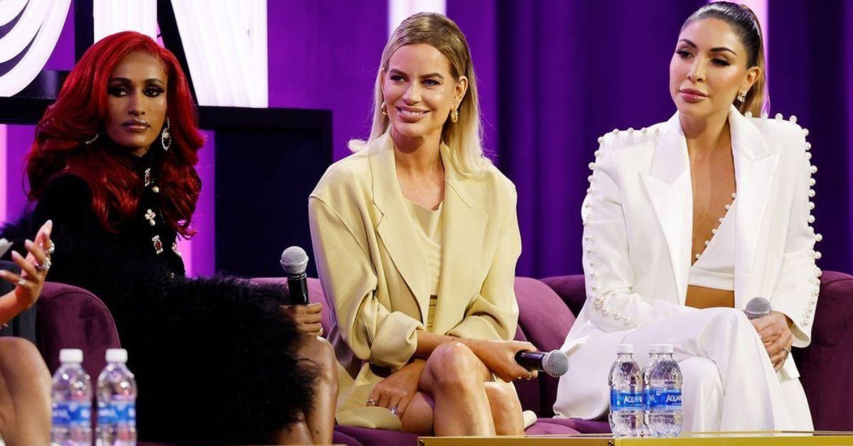 Chanel Ayan, Caroline Stanbury, and Taleen Marie onstage at BravoCon