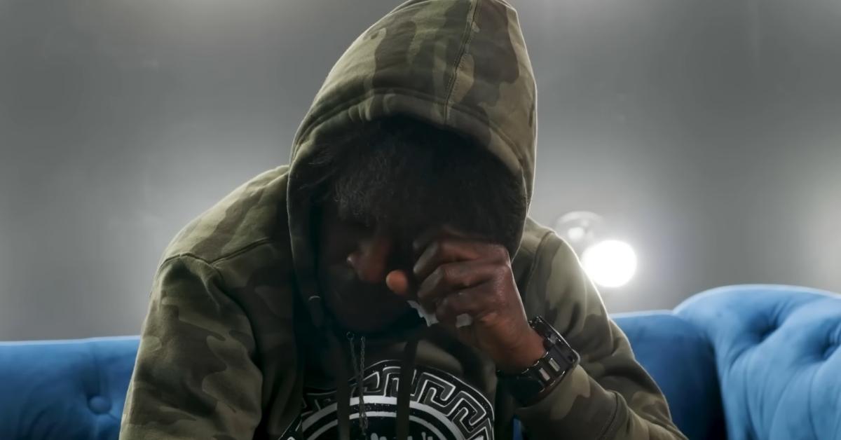 Yung LA breaks down in tears during an interview with RealLyfe