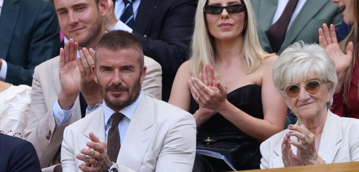 David Beckham at Wimbledon 2025.