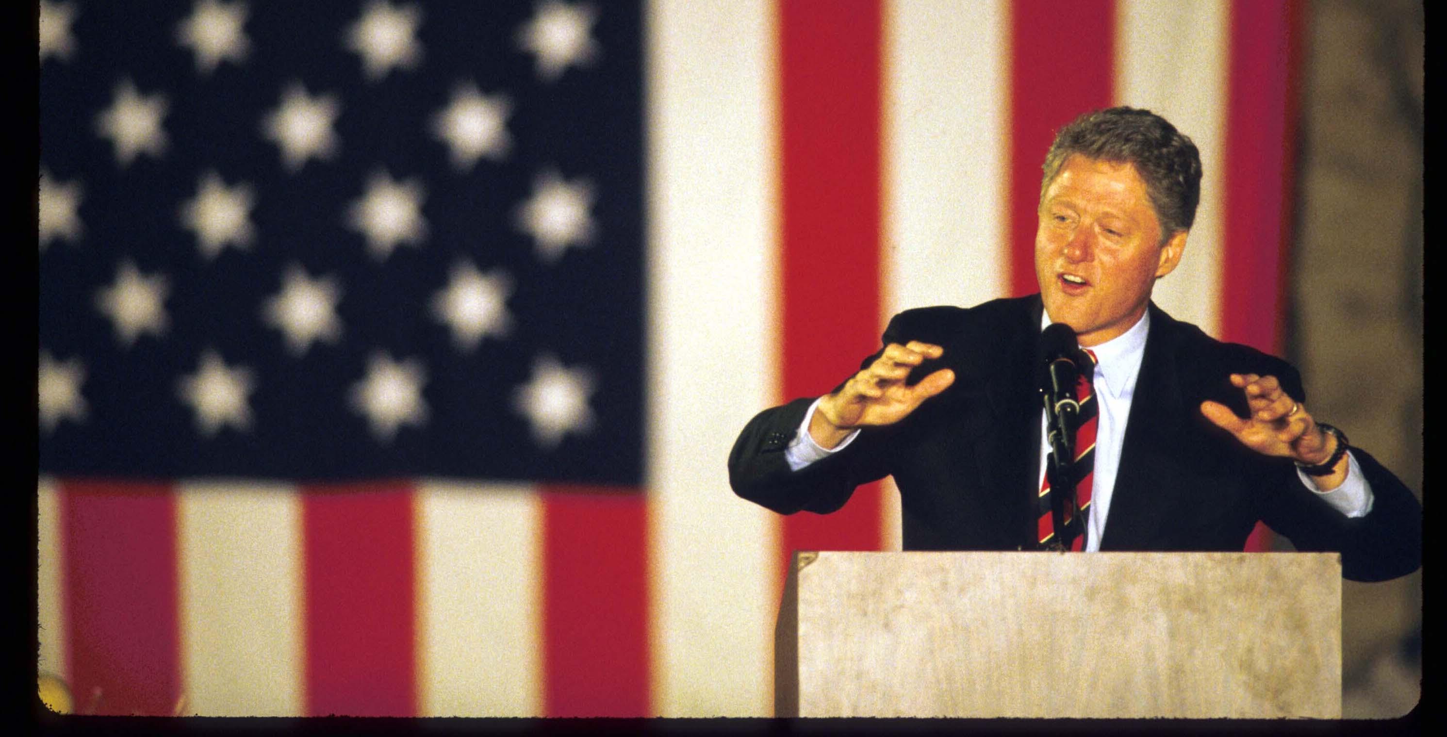 Bill Clinton campaigning