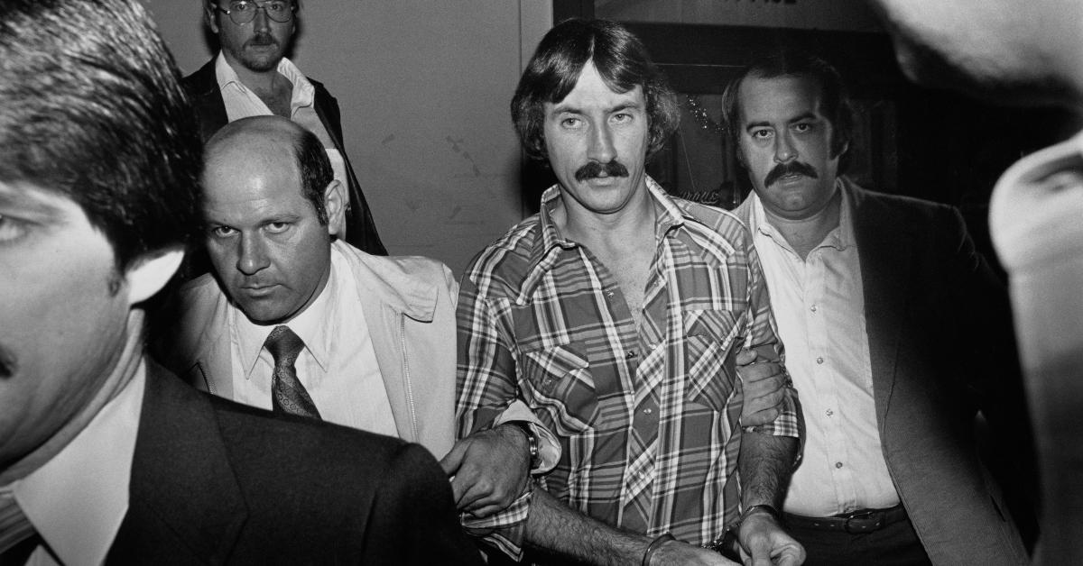 on B Simonis leaves court after a judge refused to let him plead guilty to three rapes, Donaldsville, Louisiana, December 10th 1981.