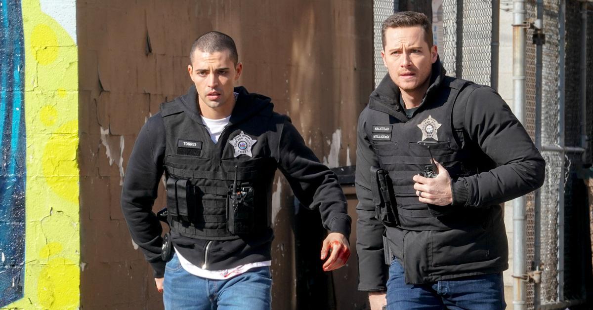 Jose Torres and Jay Halstead in "Chicago P.D." Season 9.