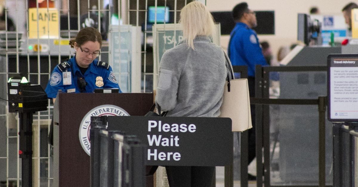TSA checkin at the airport