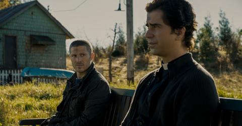 Riley and Father Paul in 'Midnight Mass'