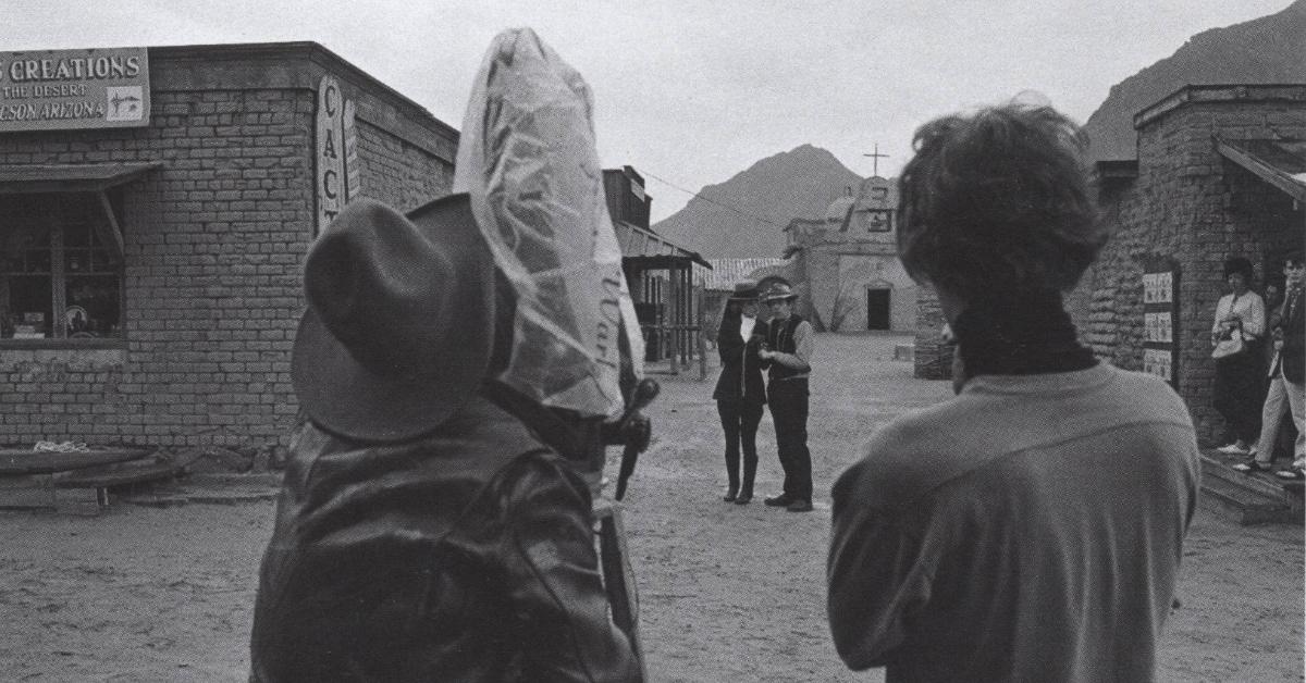 Any and Paul filming 'Lonesome Cowboys' in Ariz. in January 1968.