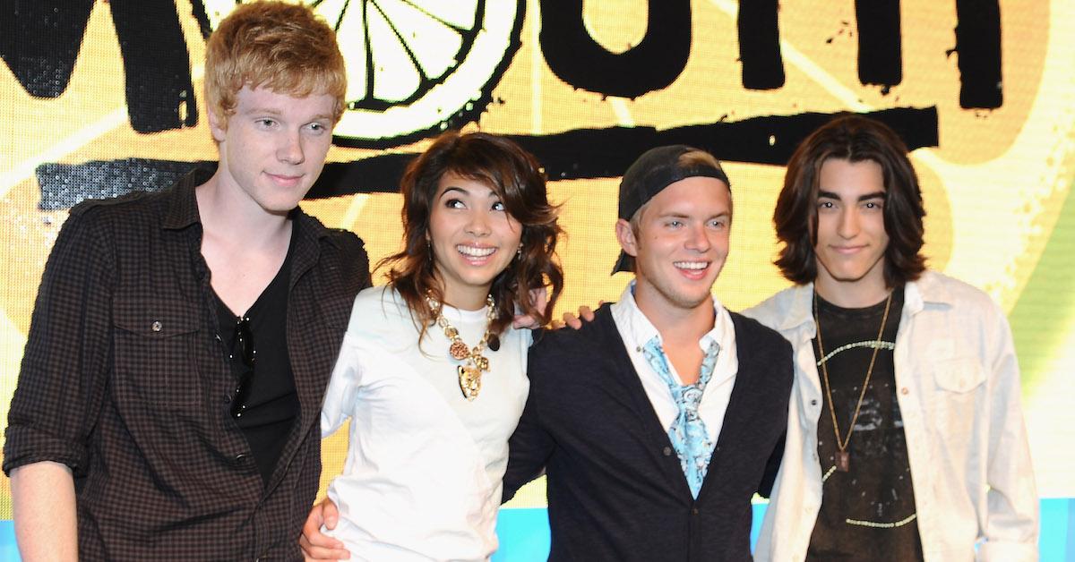 Adam and the cast of 'Lemonade Mouth'