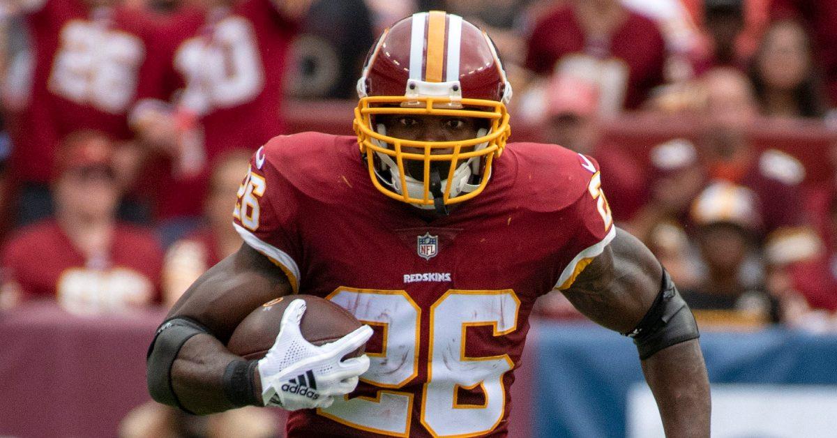 Adrian Peterson on the field.