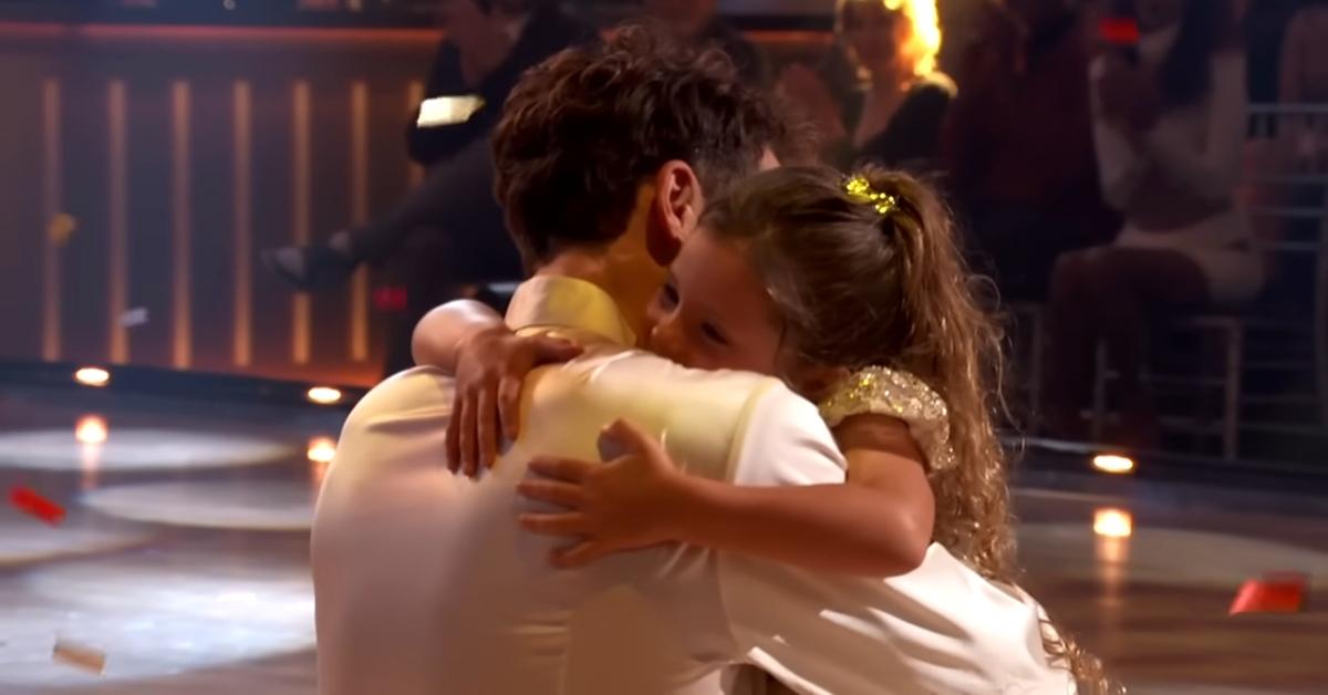 Dylan Efron hugs his little sister Olivia on 'DWTS'