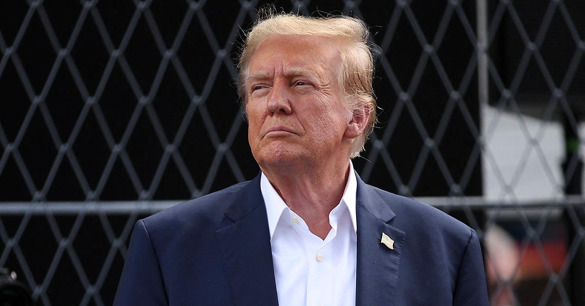 Donald Trump at the Miami Grand Prix. 