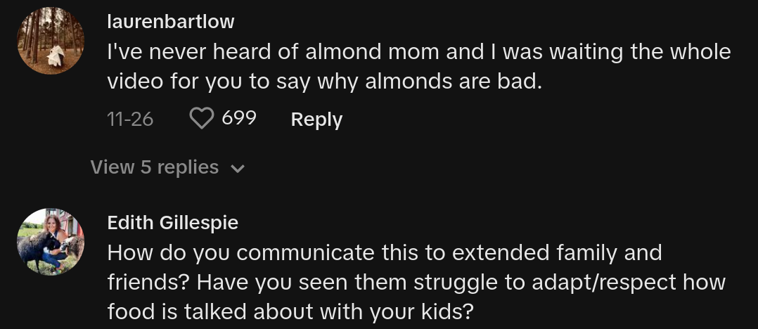 anti almond mom