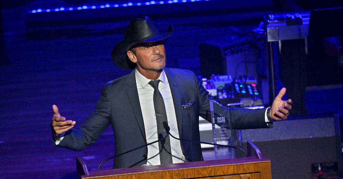 Tim McGraw at the Nashville Songwriter Awards in 2023. 