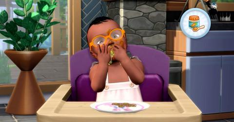 'The Sims 4' Infant Update Eating