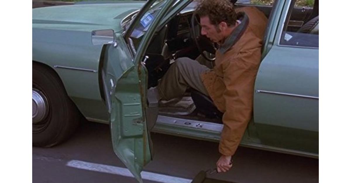 Kramer in "The Pothole" in 'Seinfled'