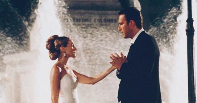 (l-r): Sarah Jessica Parker as Carrie and John Corbett as Aidan on 'SATC' Season 3