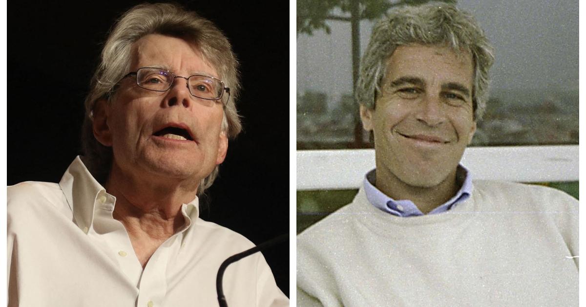 (L-R): Stephen King; Jeffrey Epstein