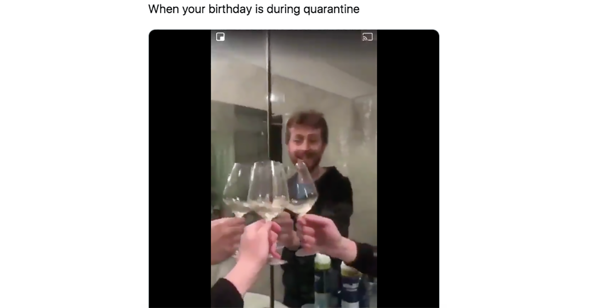 birthday quarantine meme twitter