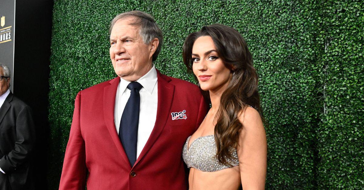 Bill Belichick and Jordan Hudson at the 2025 NFL Honors. 