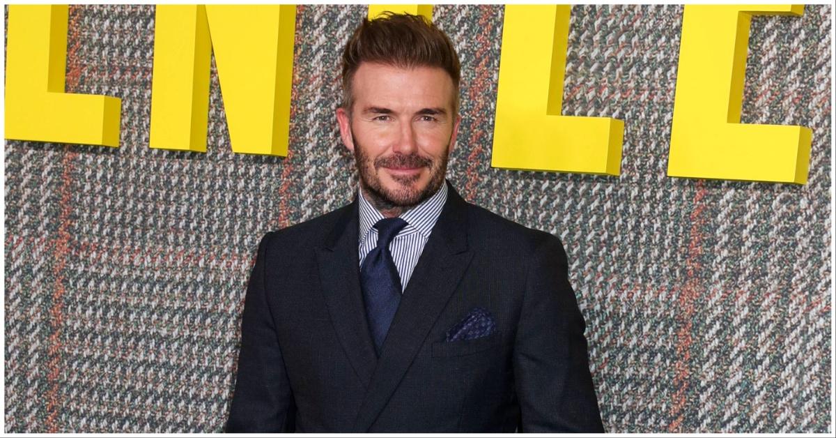 David Beckham at the Theatre Royal Drury Lane in West End, London.