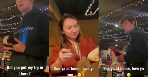 Server Son Automatically Puts 25% Tip on His Dad's Bill