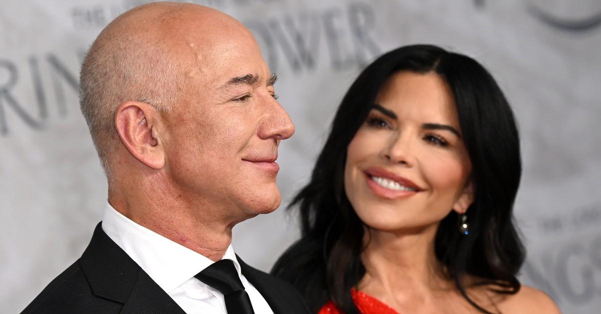 (L-R) Jeff Bezos and Lauren Sanchez 