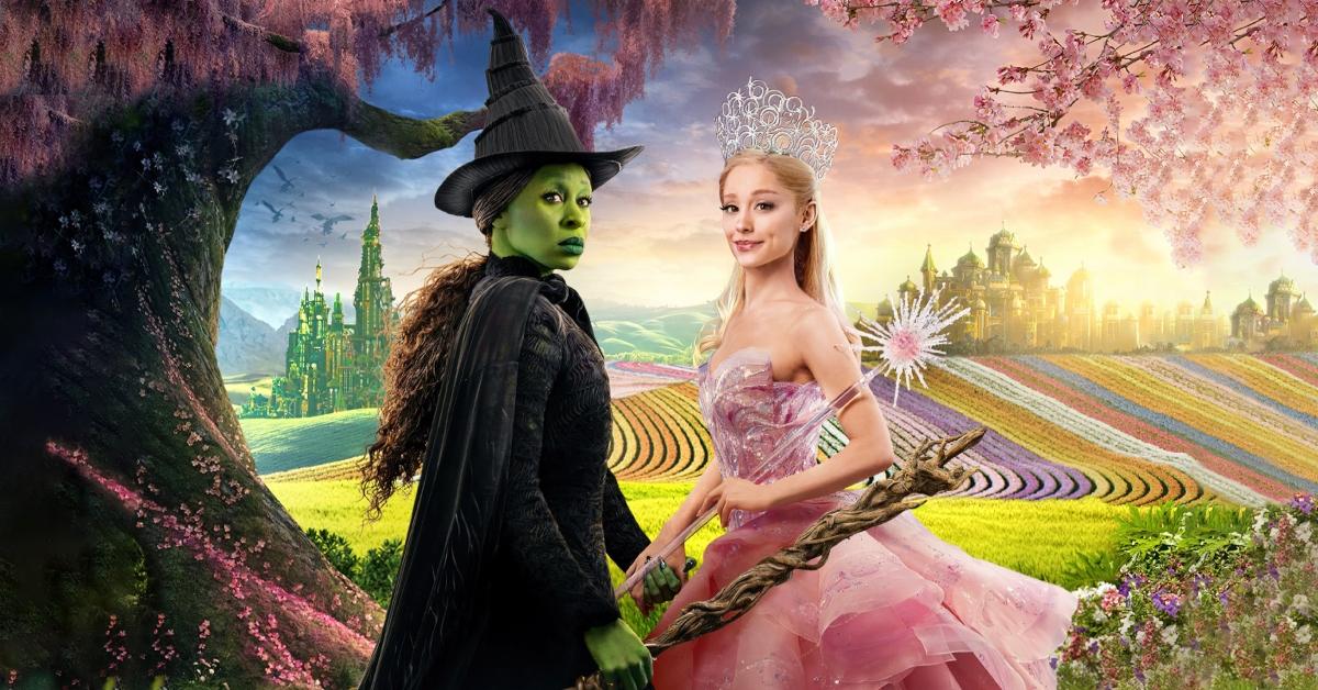 Cynthia Erivo as Elphaba and Ariana Grande as Galinda in 'Wicked.'