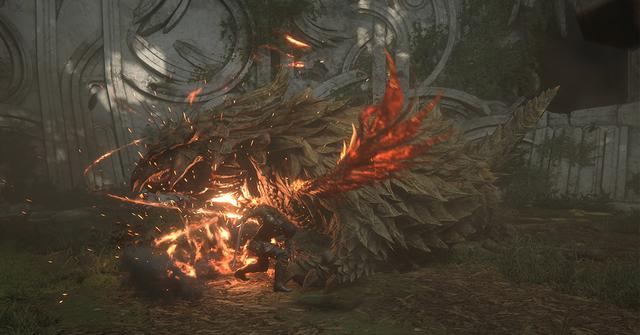 Combat gameplay in 'Final Fantasy XVI'