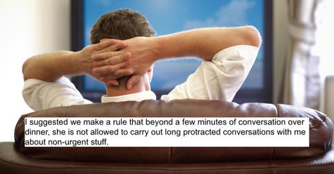 featured man watching tv