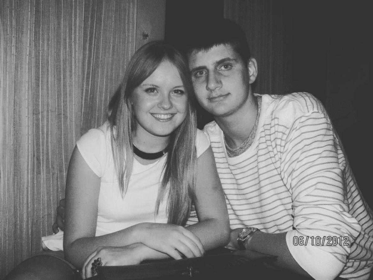 Nikola and Natalija Jokić from 2012 smile together.