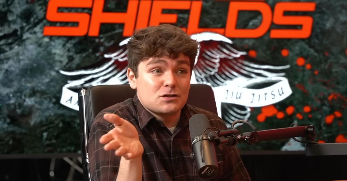 Nick Fuentes discusses the "groyper" movement on Jake Shields' podcast