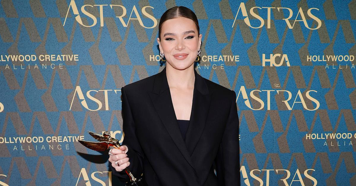 Hailee Steinfeld, winner of the Best Voice-Over Performance award for "Spider-Man: Across the Spider-Verse", at the 2024 Astra Film Awards at Biltmore Los Angeles on Jan 6, 2024 in Los Angeles