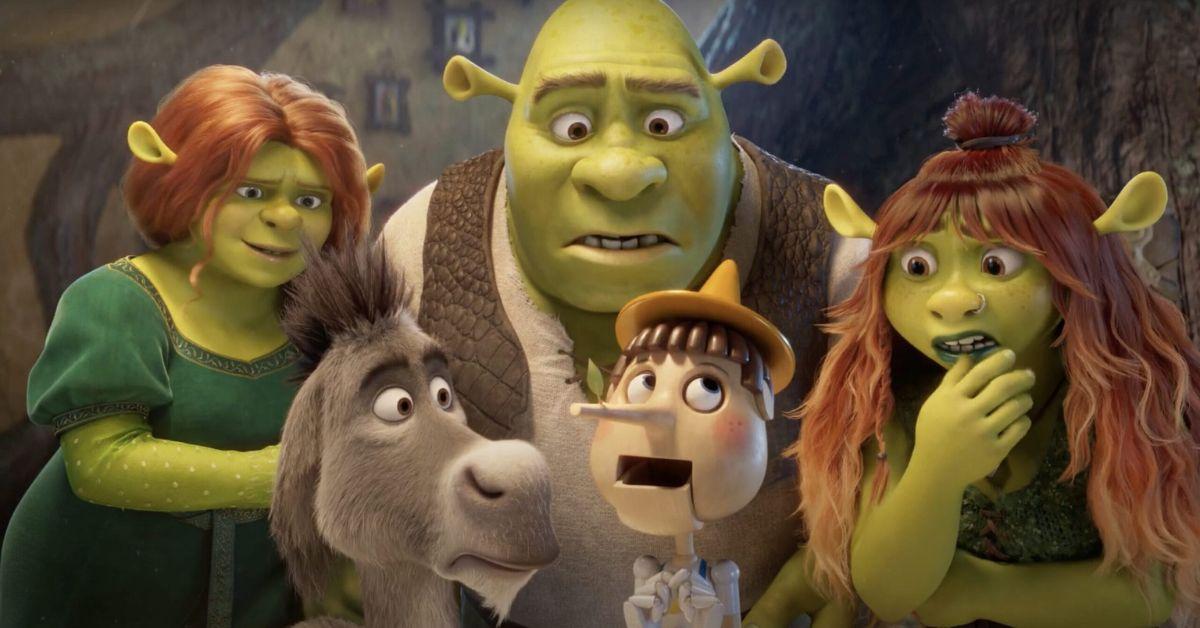 Shrek, Fiona, Donkey, Pinocchio, and Felicia in the teaser for 'Shrek 5.'