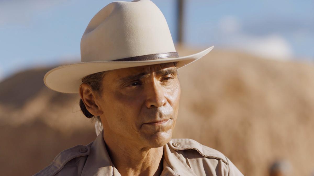 Zahn McClarnon as Joe Leaphorn in 'Dark Winds'