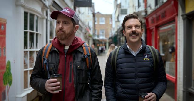 Jason Sudeikis and Brendan Hunt in Season 2 of 'Ted Lasso'