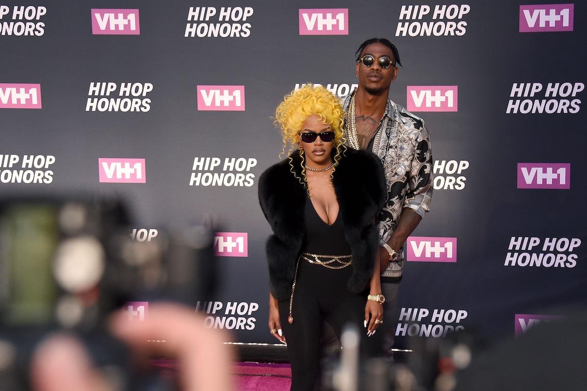 Teyana and Iman wearing sunglasses on the red carpet for VH1 Hip Hop Honors