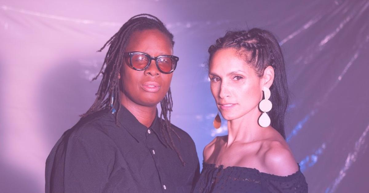 (l-r): Mickalene Thomas and Racquel Chevremont