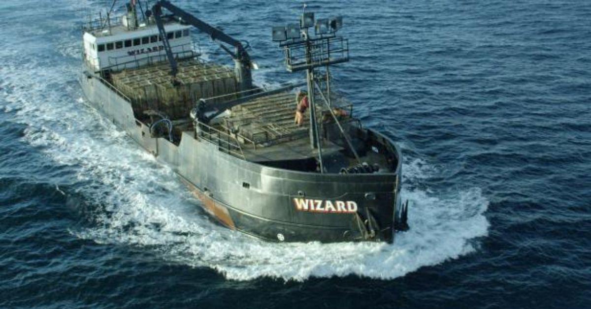 FV Wizard sails on the ocean on 'Deadliest Catch'