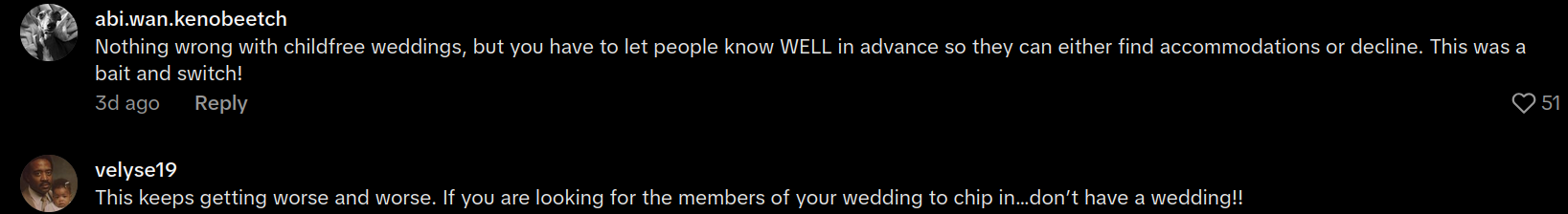 wedding party demands